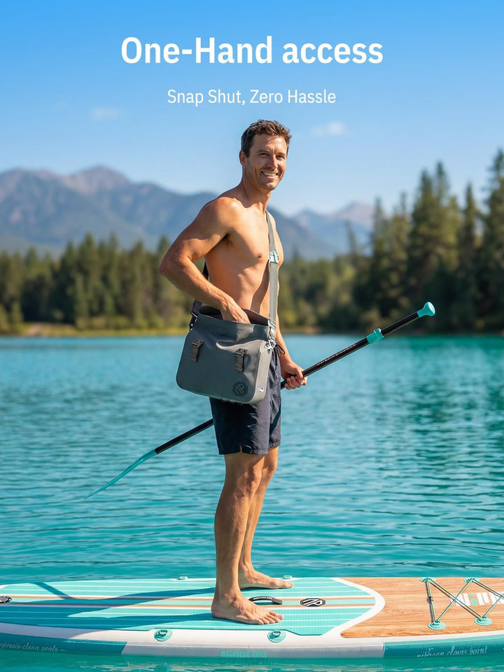 niphean IPX7 wasserdichte Tasche mit Magnetischem Einhandverschluss, Robuste Wasserdichter Beutel fü