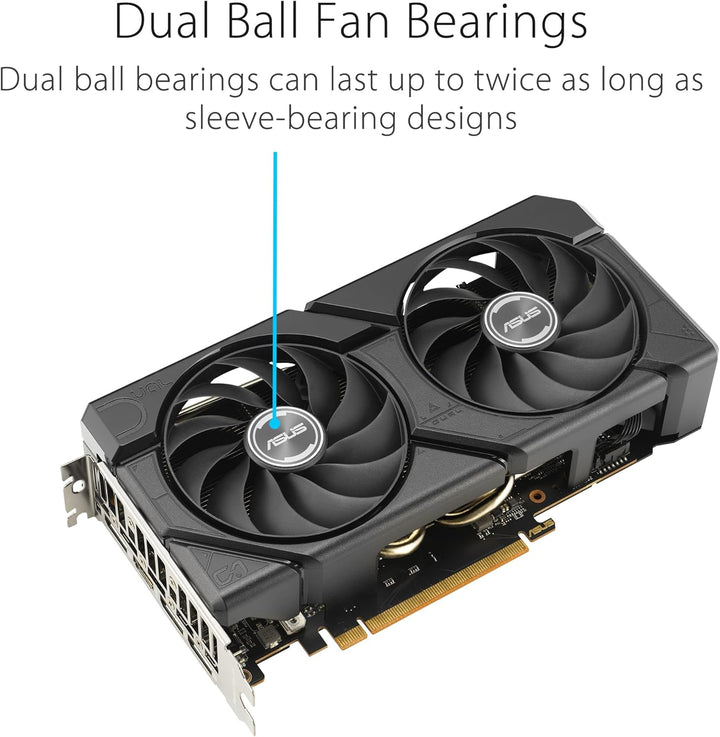 ASUS Dual Radeon RX 7600 EVO OC Edition 8GB GDDR6 Gaming Grafikkarte (AMD Radeon RX7600, PCIe 4.0, 1