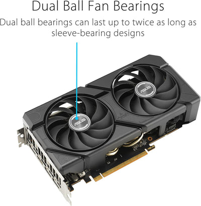 ASUS Dual Radeon RX 7600 EVO OC Edition 8GB GDDR6 Gaming Grafikkarte (AMD Radeon RX7600, PCIe 4.0, 1