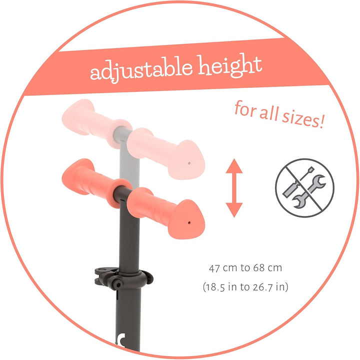 Chillafish Scotti mit oder ohne Leuchträder, Tretroller ab 3 Jahren Ohne Leuchträder Flamingo, Ohne