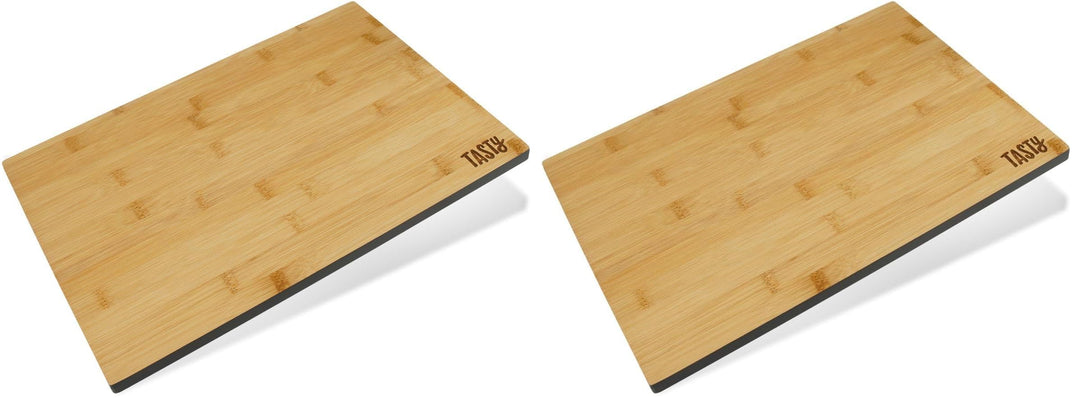 Tasty Bambus-Schneidebrett – 35,5x25x1,2cm – Ideal zum Schneiden von Brot, Obst, Gemüse – Robust & S