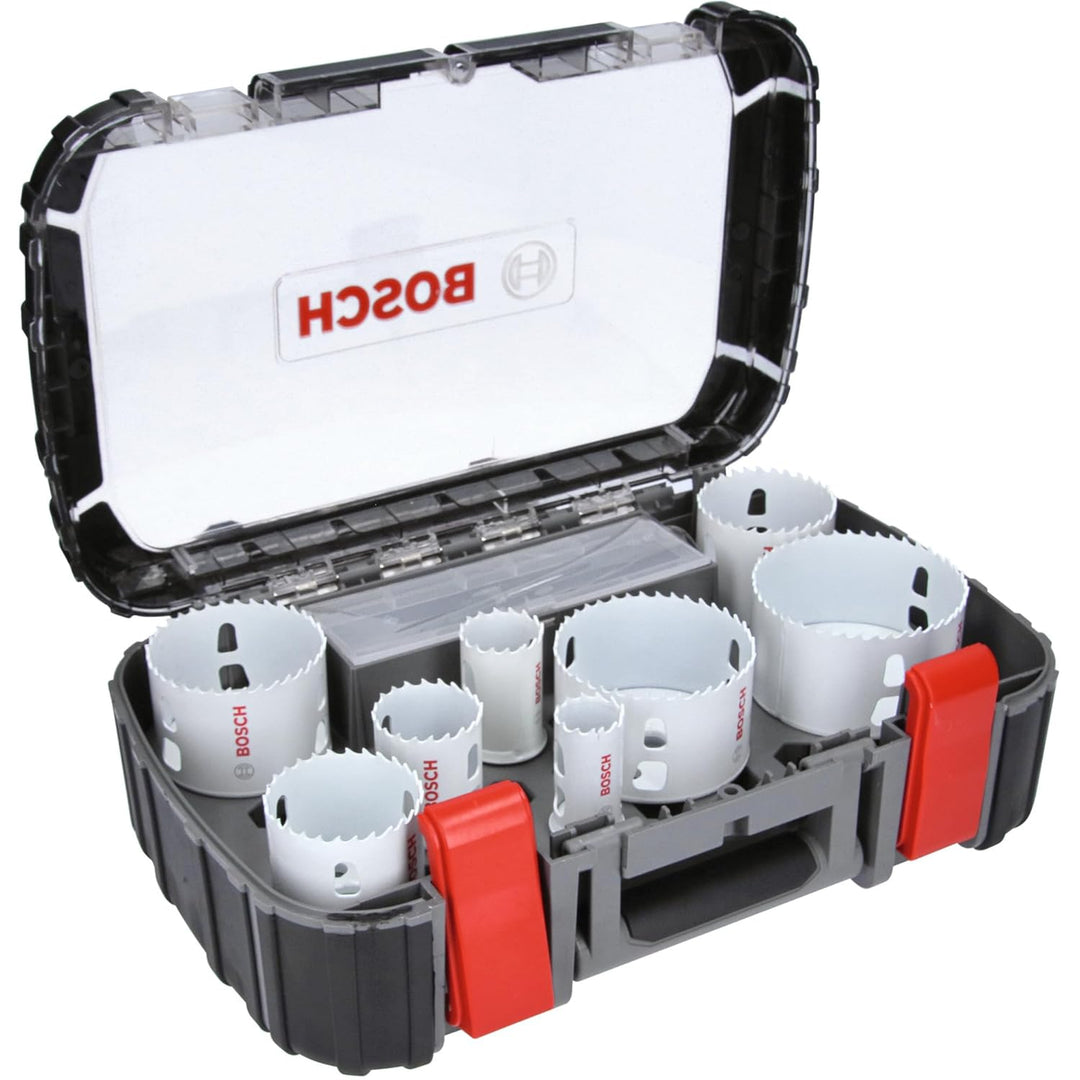 Bosch Professional 11 tlg. Lochsäge Progressor for Wood & Metal Set Elektriker (für Holz und Metall,