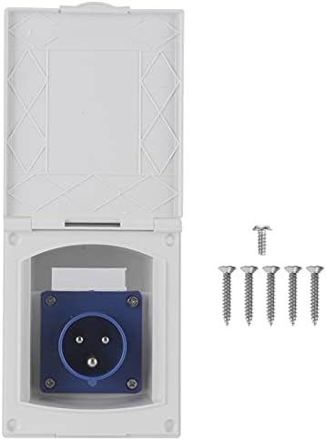 Dioche Wohnwagen Steckdose, 16A Stecker, 3 Polig RV Steckdose 220V-240V Wasserdichte Steckdose Exter