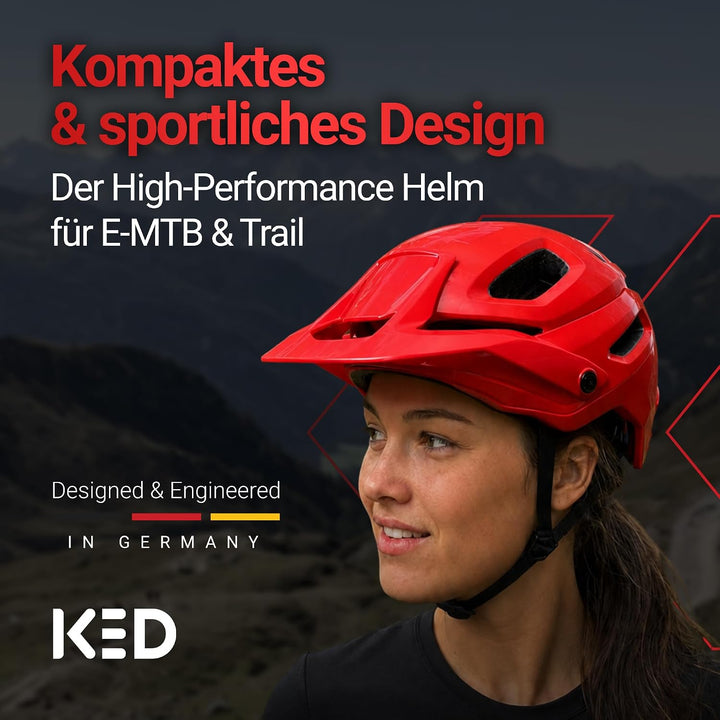 KED Pector ME1 MTB Fahrrad Helm rot 2023 M (52-58cm), M (52-58cm)
