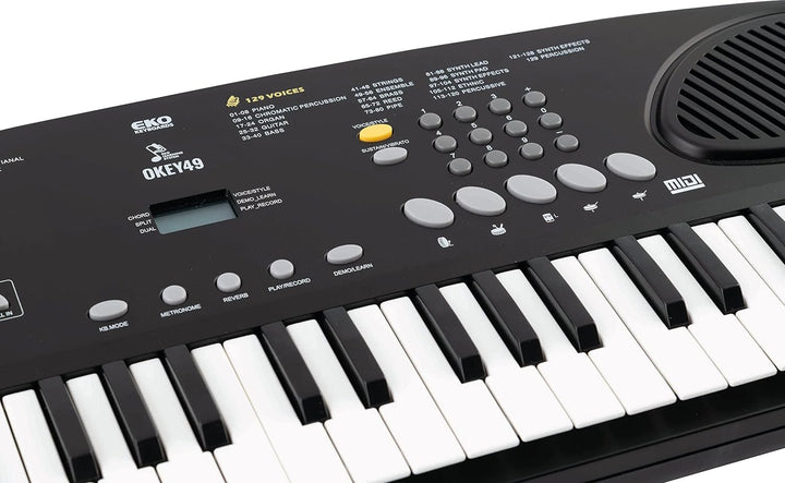 EKO Keyboards Okey Tastatur mit 49 Tasten, 49 Tasten, digitale Tastatur, tragbar, 49 Tasten, Mini 4