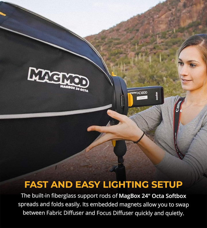 MagMod Magbox 24 Octa - Professionelle Blitz-Softbox mit innovativen Features für erstklassige Fotog
