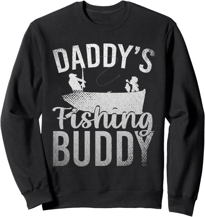 Papas Fischer Kumpel Angel Vatertag Angler Sohn Angeln Sweatshirt