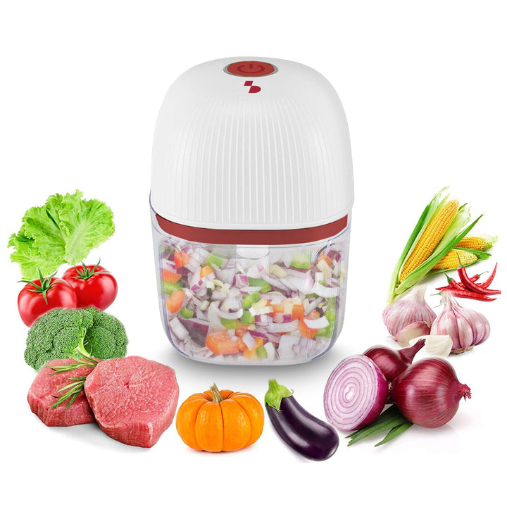 BEPER P102ROB051 Wiederaufladbarer Mini-Zerkleinerer, 350 ml, kabelloser Zerkleinerer mit 3 Klingen