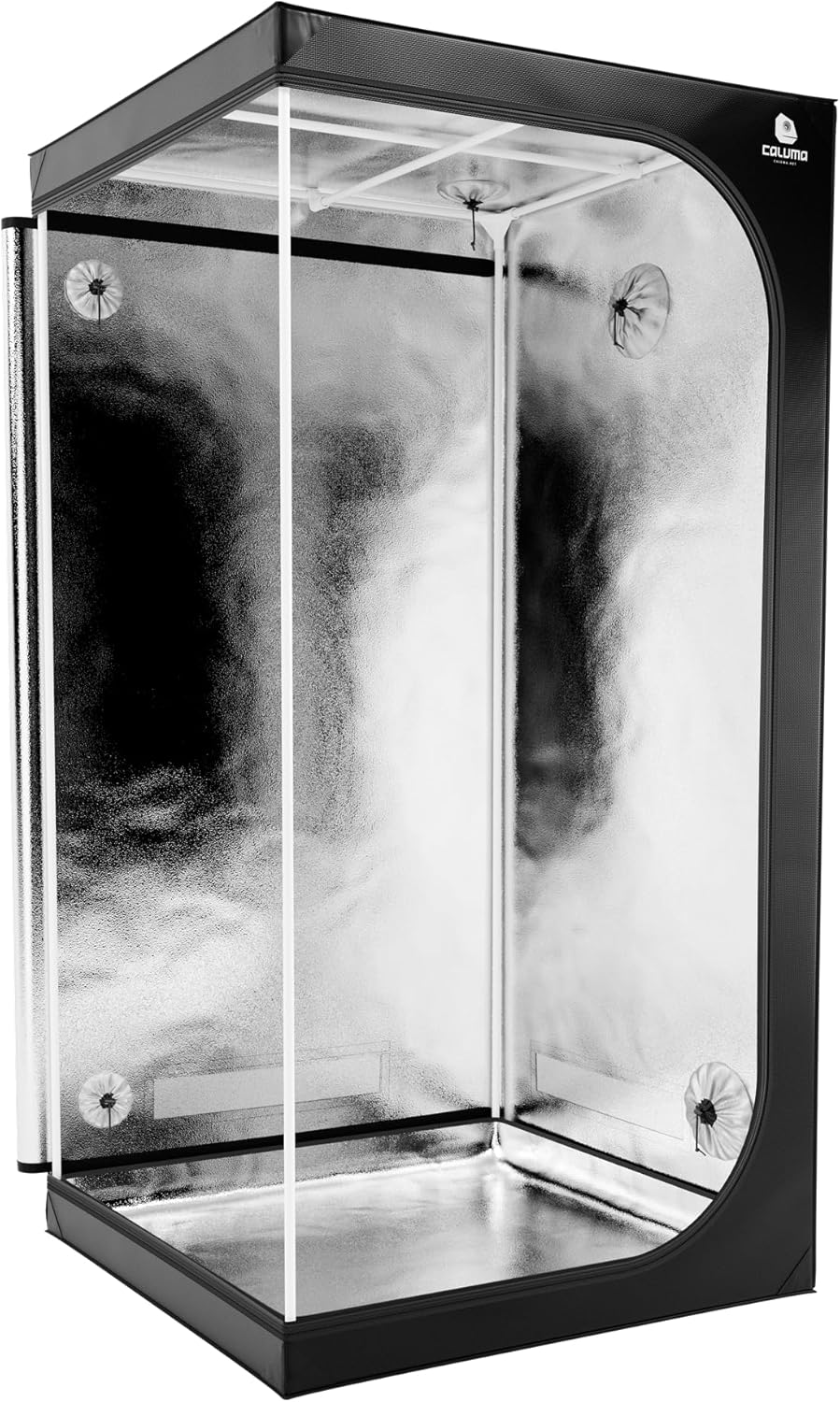 Caluma Growzelt 100×100×200cm – professionelles Indoor-Zelt, Growbox für Pflanzenanbau, lichtdicht,