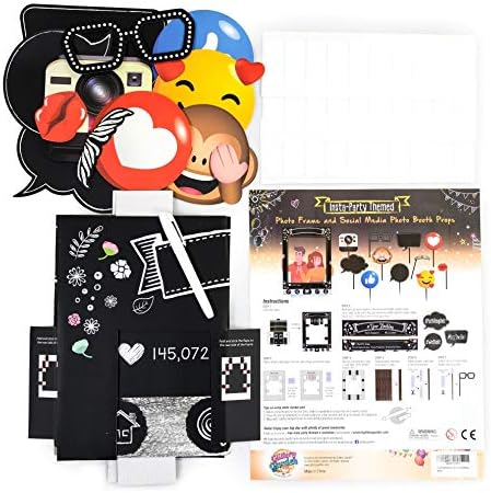 Thema Sozialen Medien Party Foto-Stand Rahmen mit Emoji &amp; Personalisierten Sprechblasen Requisiten.