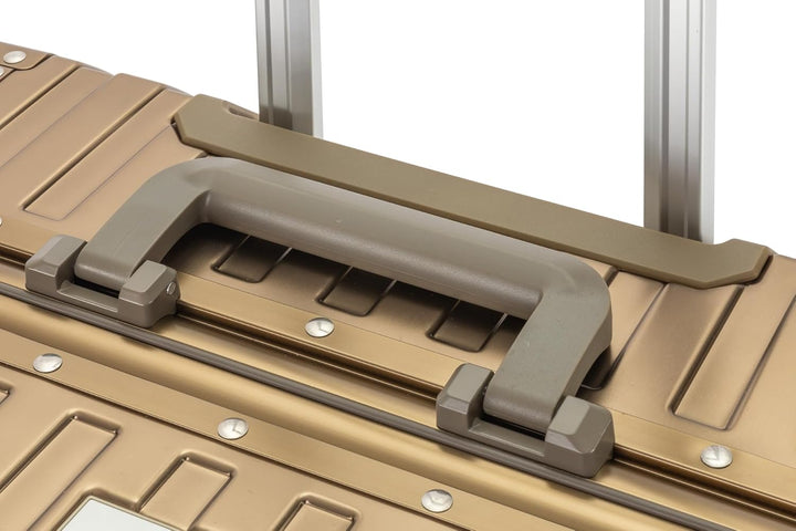 Travelhouse Tokyo 100% Aluminium Reisekoffer 3 Set 55cm + 65cm + 72cm (Champagner, Handgepäck, Mittl
