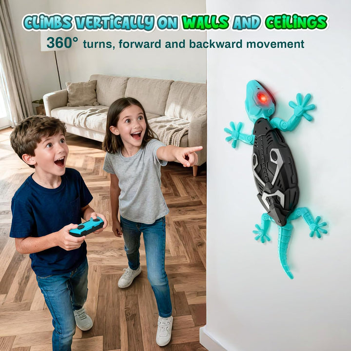Wandkletterer Gecko, Ferngesteuerter Ladegecko, 360° drehbares ferngesteuertes Spielzeug, Geburtstag