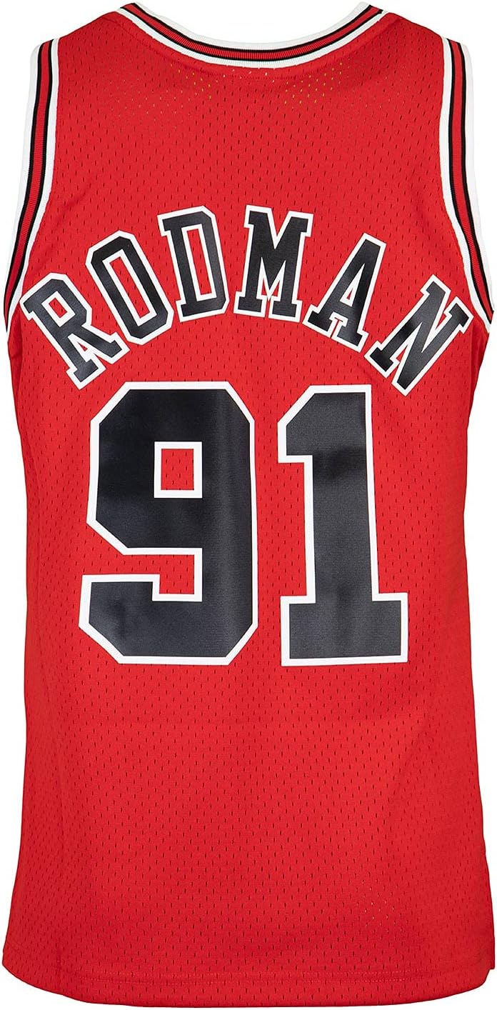 Mitchell & Ness Swingman Dennis Rodman Chicago Bulls 97/98 Trikot XL Rot, XL Rot