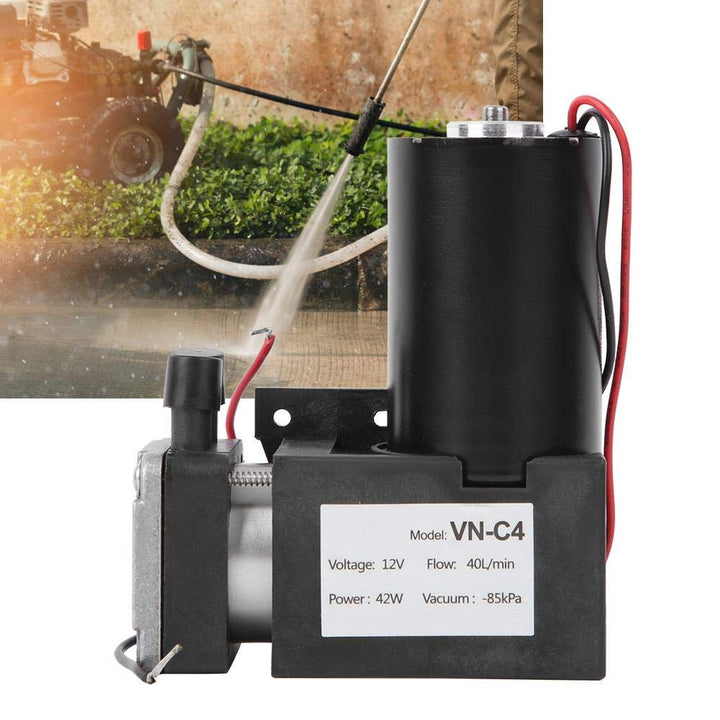 Vakuumpumpe, VN-C4 DC 12V Mini-Vakuumpumpe Stumm bürstenlose Vakuumpumpe Mechanisches Zubehör Stumm