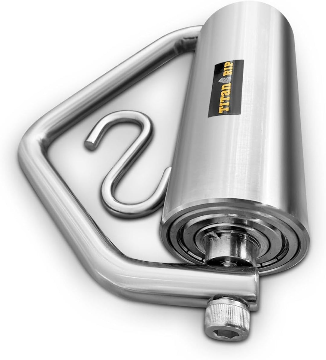 Rolling Handle – Unterarm- &amp; Handgelenktrainer aus massivem Edelstahl (Ø60 mm) mit Kugellager – für