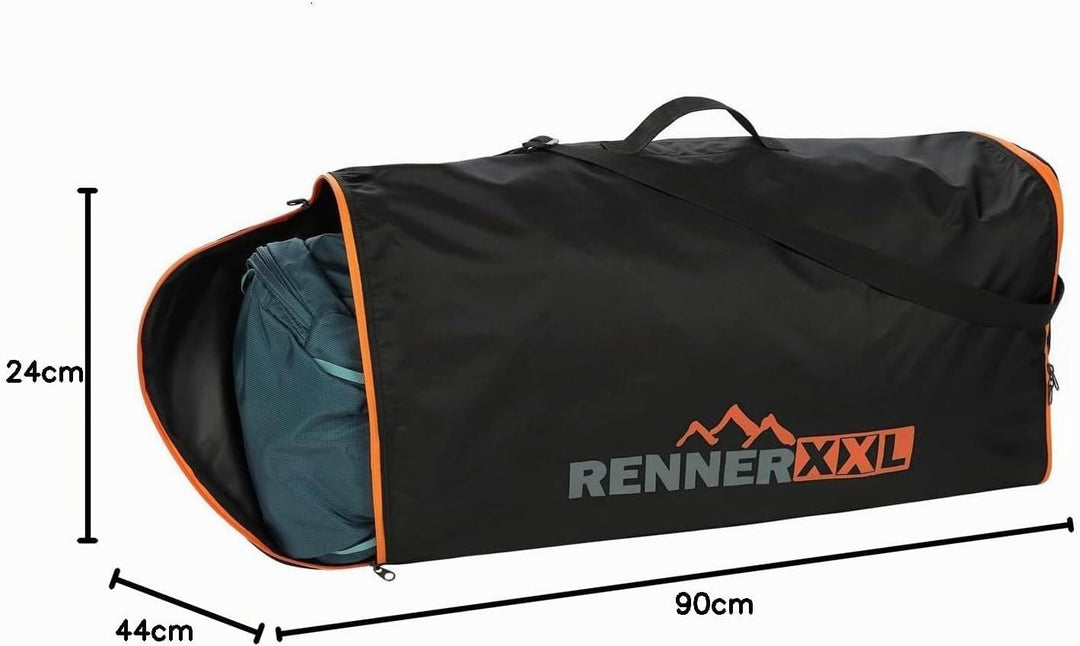 RENNER XXL Rucksack Flugzeug Schutz-Hülle - Flight Cover - Für Backpacker und Trekking-Rucksäcke 120