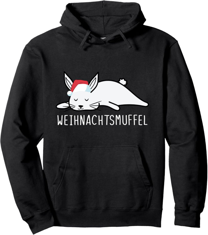 Kaninchen Weihnachtsmütze Hasen Weihnachten Weihnachtsmuffel Pullover Hoodie