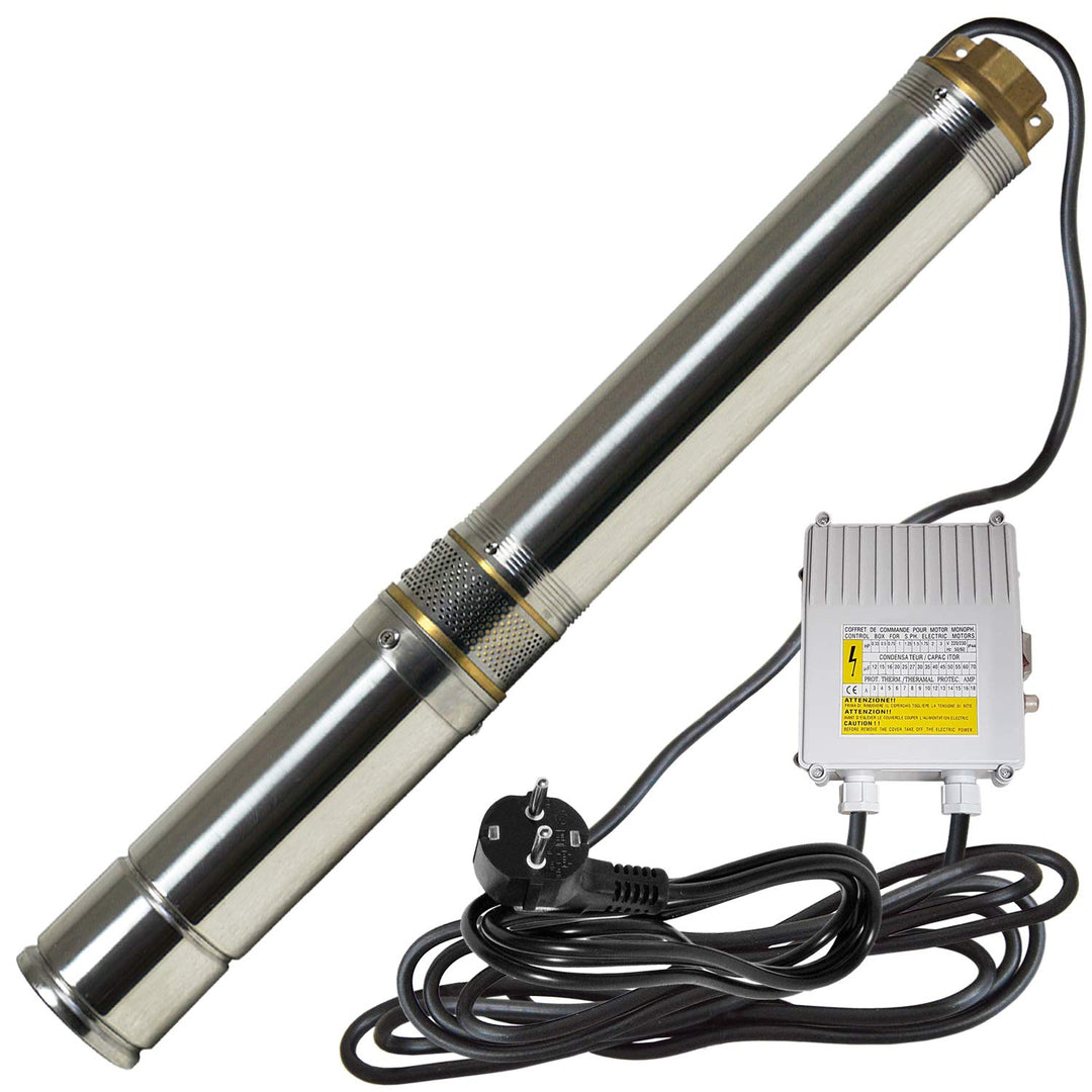 3" Zoll - Brunnenpumpe Tiefbrunnenpumpe Tauchdruckpumpe Rohrpumpe Gartenpumpe Brunnen-Star Die Energ