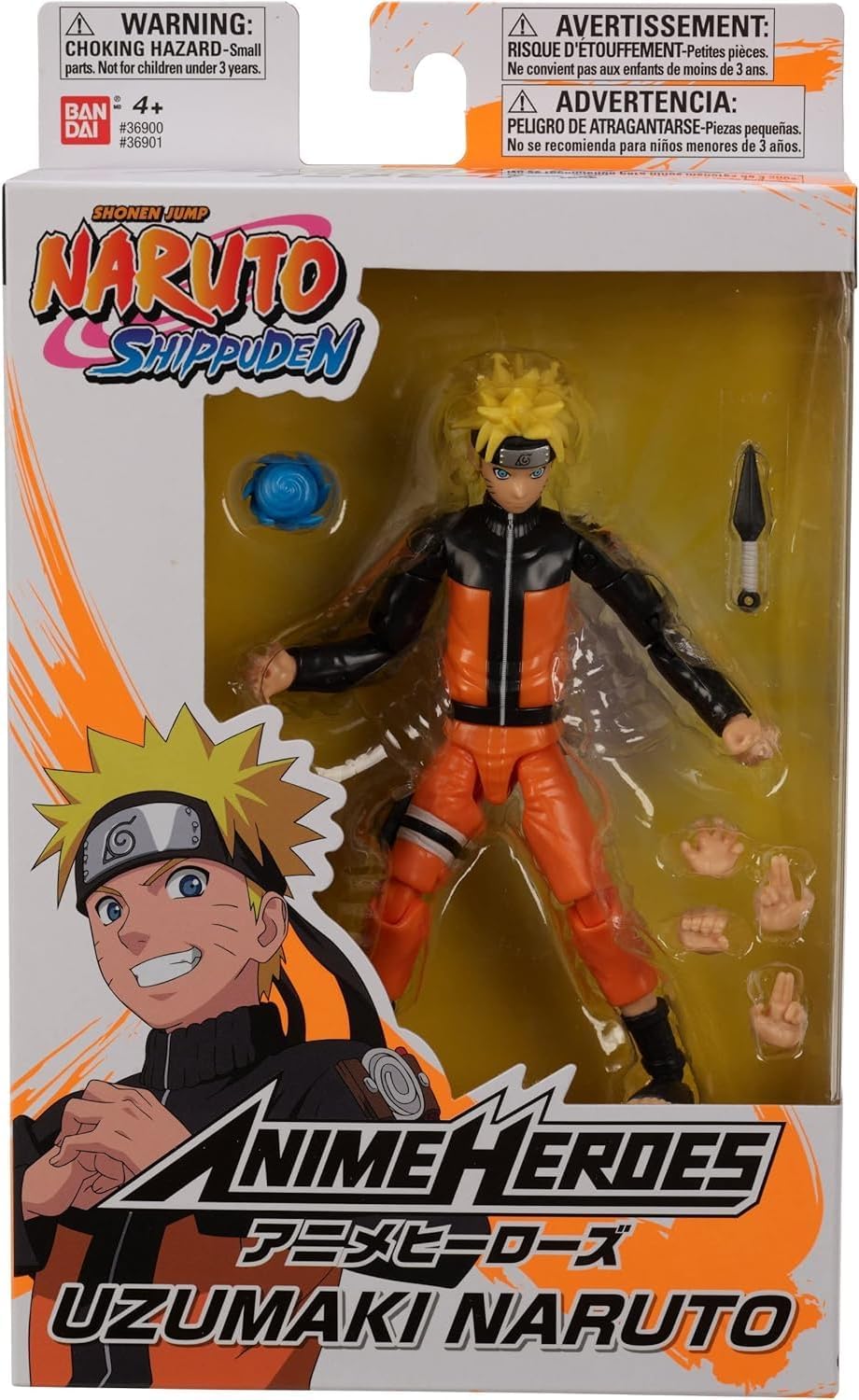 BANDAI Anime Heroes Naruto Mehrfarbig, Mehrfarbig