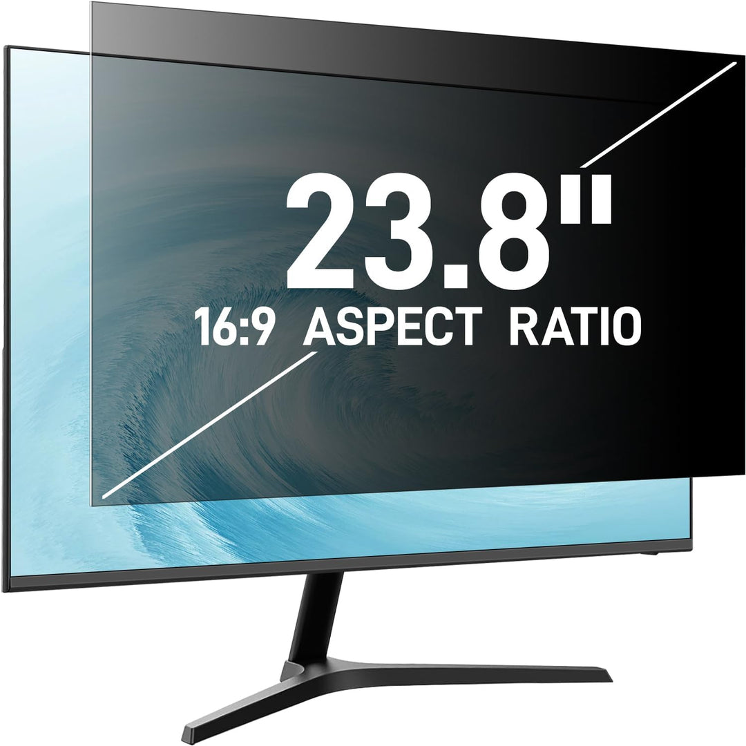 Pozlle 23,8-Zoll-Computer-Sichtschutzschild für 16:9-Breitbild-Desktop-Monitor - Blendfreier Blaulic