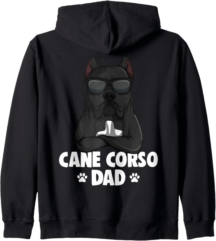 Cane Corso Hunde Papa Kapuzenjacke