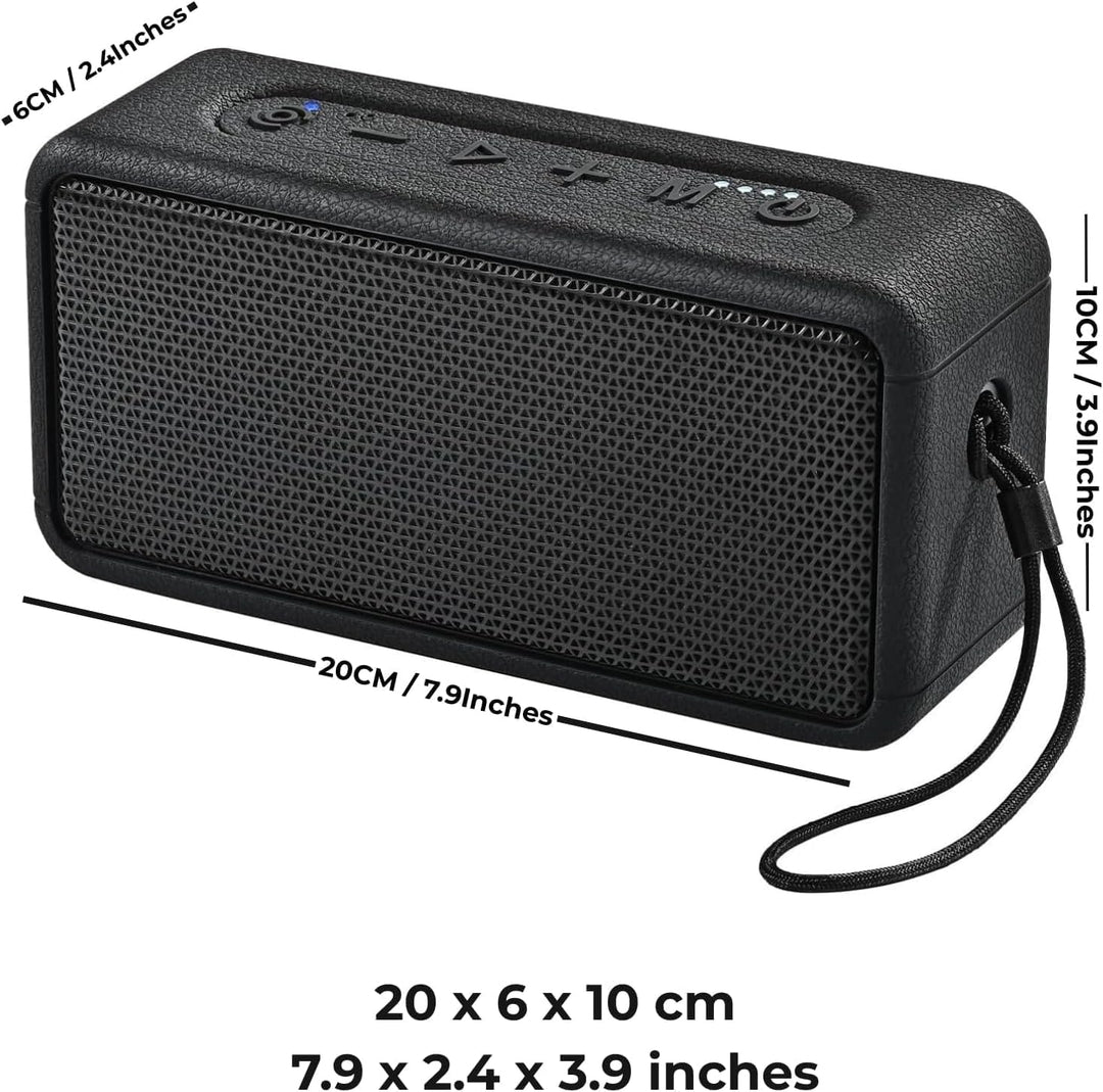GB03 30W Tragbarer Bluetooth Lautsprecher BT 6.0, DSP Sound mit Tiefbass, IPX7 Wasserdicht, 24 Std A