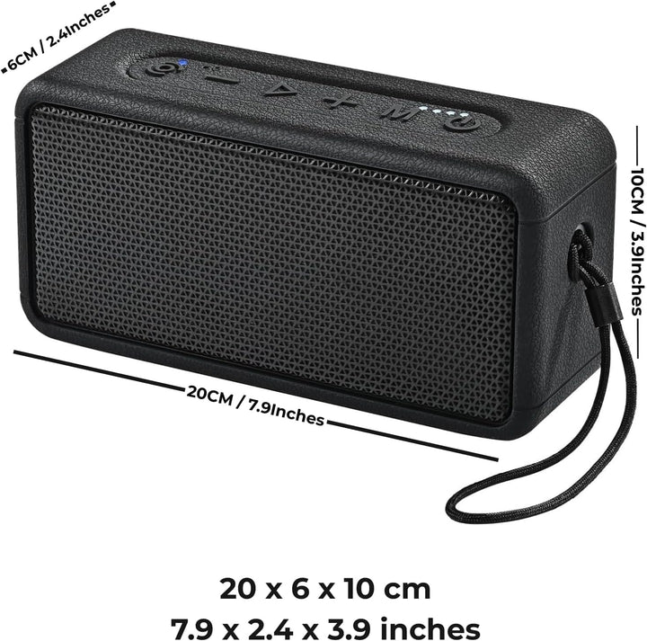 GB03 30W Tragbarer Bluetooth Lautsprecher BT 6.0, DSP Sound mit Tiefbass, IPX7 Wasserdicht, 24 Std A