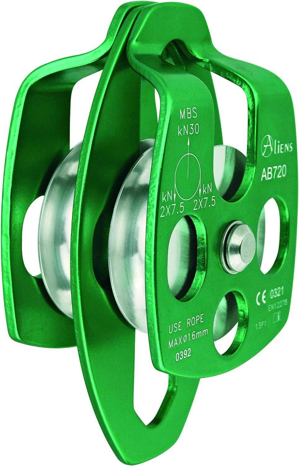 ALIENS - Big Double Pulley Open (Umlenkrolle) grün, grün