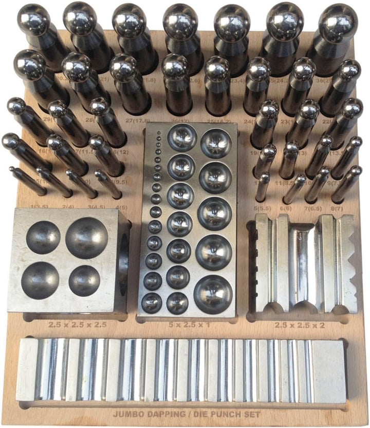 40 tlg. Verformungswerkzeug-Set FormeXX40 mit Kugelpunzen, Würfelanke, Rillenanke etc.