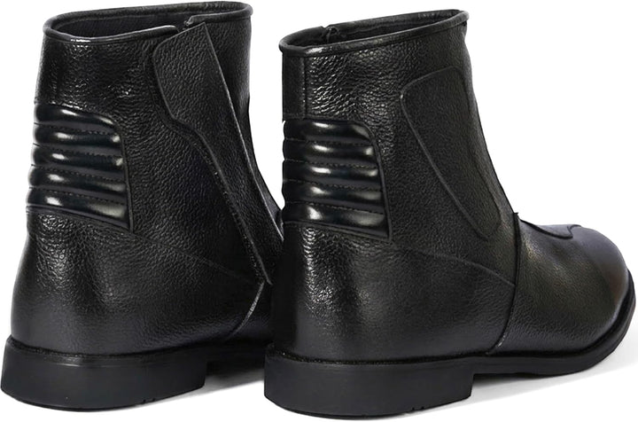 German Wear Motorradstiefel Herren Motorrad Biker Stiefel Motorradschuhe aus Glattleder - Freizeit &