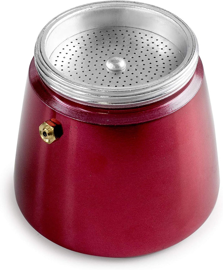 IBILI - Express-Kaffeekocher Evva Red, 3 Tassen, 150 ml, Aluminiumdruckguss, für Induktionsherde gee