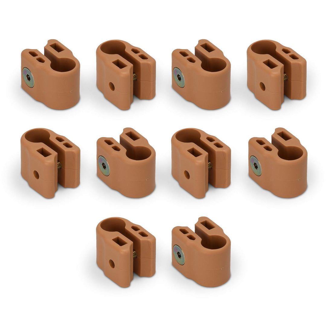 FabiMax 3633 Klemmen für die stufenlose Höhenverstellung des Laufgitterbodens, 10 Stück, beige 10 St