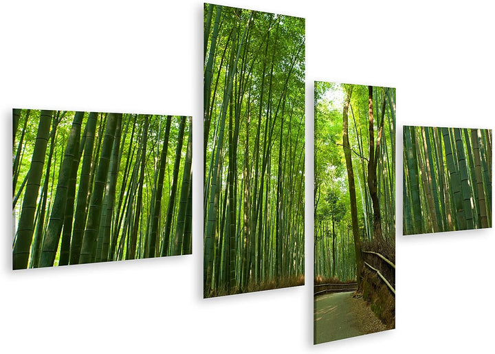 islandburner Bild auf Leinwand Berühmte Bambushain Bei Arashiyama Kyoto Japan Bilder Wandbilder Post