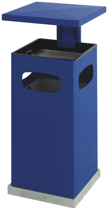 PROREGAL Metall Kombiascher mit abnehmbarem Dach | 70 Liter, HxBxT 91x39,5x39x5cm | Inkl. Befestigun