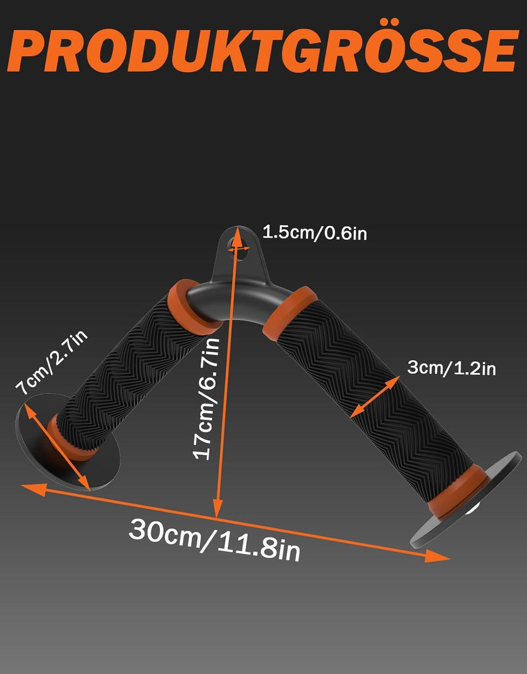 Fitarc Tricep V Bar Cable Attachment-Orange