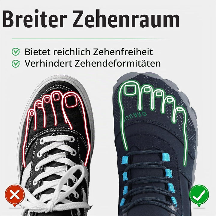 SAGUARO Winter Barfussschuhe Unisex - Warm Gefüttert, Breite Zehenbox, Zero-Drop-Sohle für Winterspa