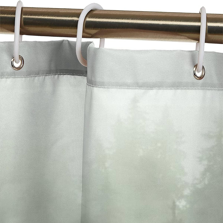 AASIRA Duschvorhang 240x200 Tannenwald Anti-Schimmel Wasserdichter Extra Langer Duschvorhänge mit 12
