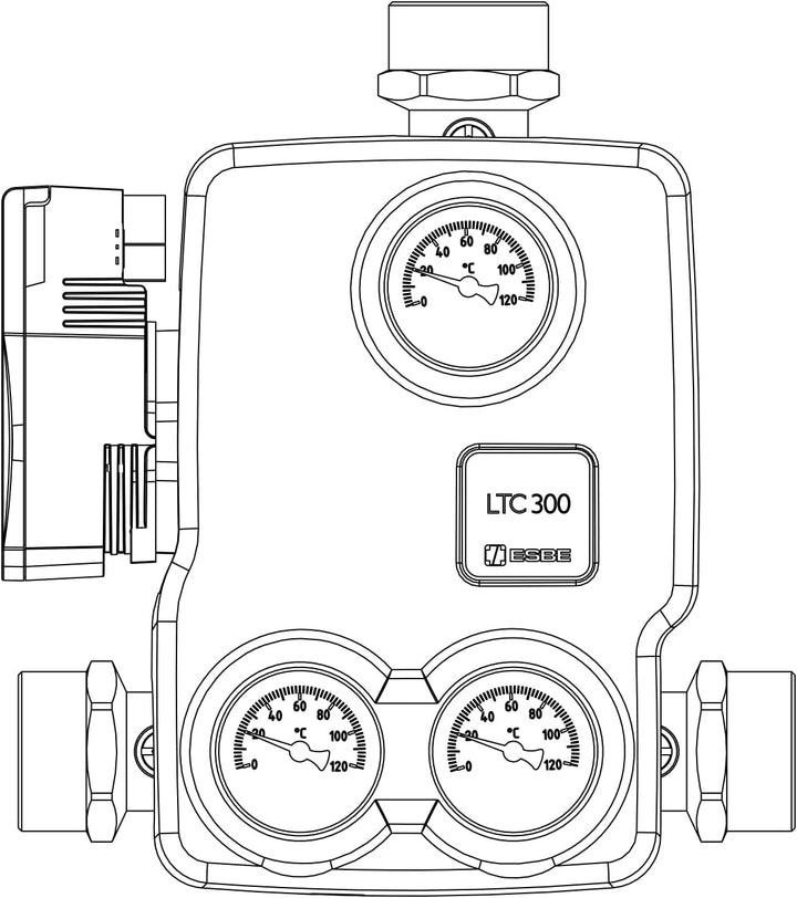 ESBE 55006100 LTC 361 60°C Rücklaufanhebungsgruppe inkl. Hocheffizienzpumpe 6 m