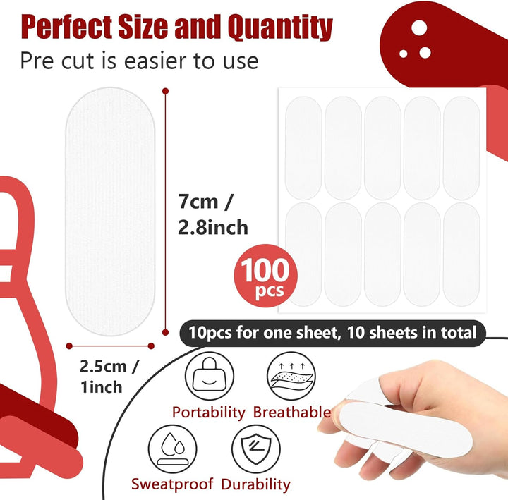 100 Stück Bowling-Daumenband – Bowling-Fingerband – Daumenbandschutz für Bowling (mehrere Farben, 2,