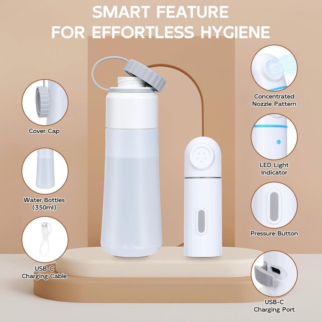 Tragbares Bidet für Reisen, 350 ml, Elektrisch, IPX7 Wasserdicht, Wiederaufladbar, Handheld, Bidet,