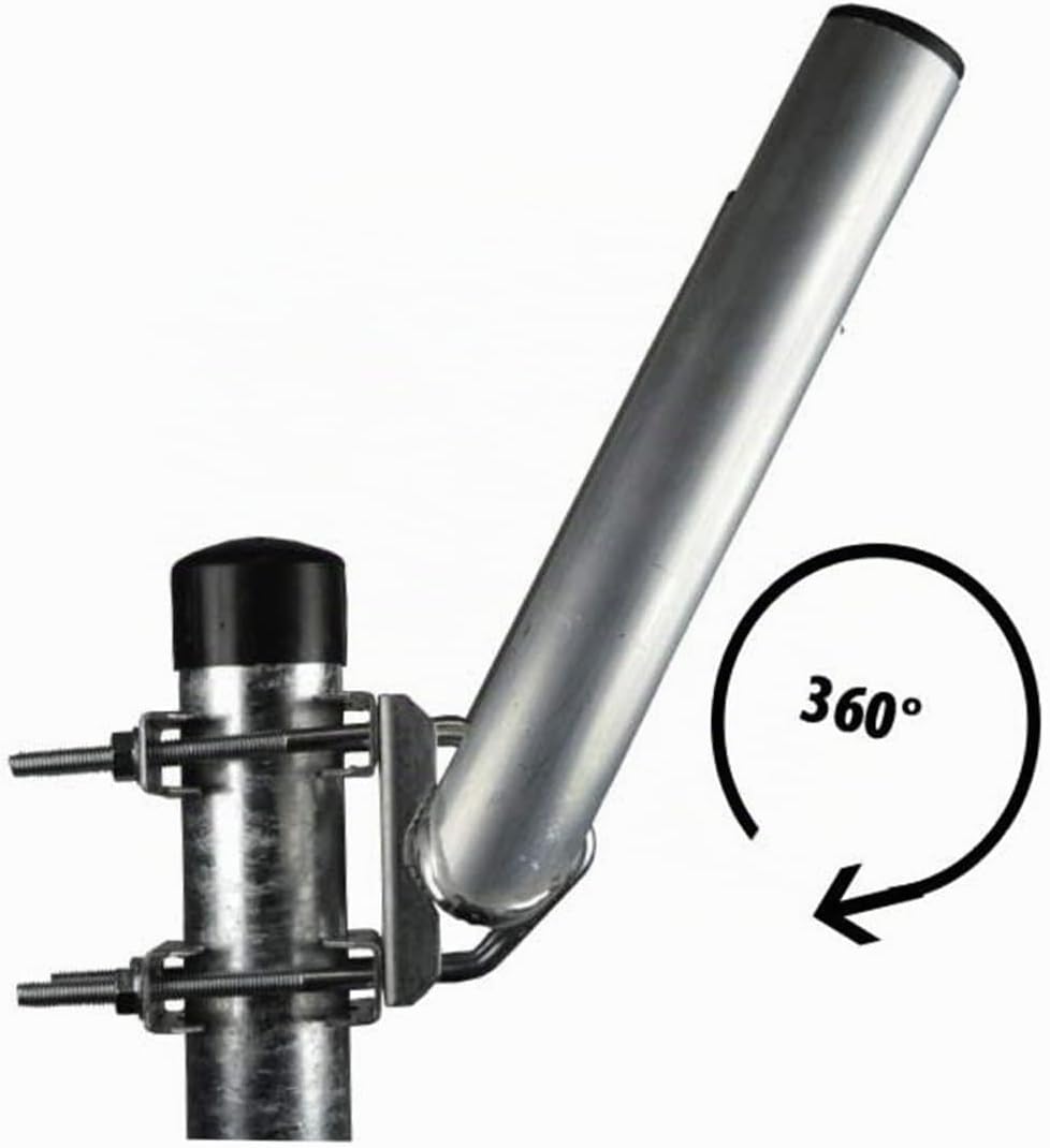 SkyRevolt Duo-Wand-Halter 25cm Rohr 40mm Doppel-Mastausleger zweifacher SAT Mast Ausleger U-Halter f