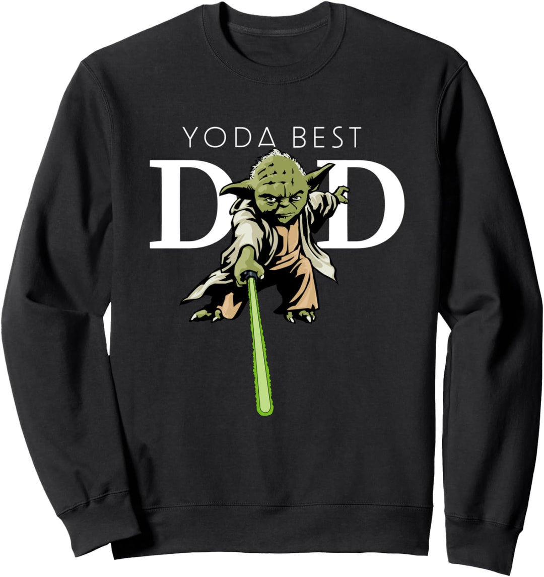 Star Wars Yoda Lightsaber Best Dad Father's Day Sweatshirt