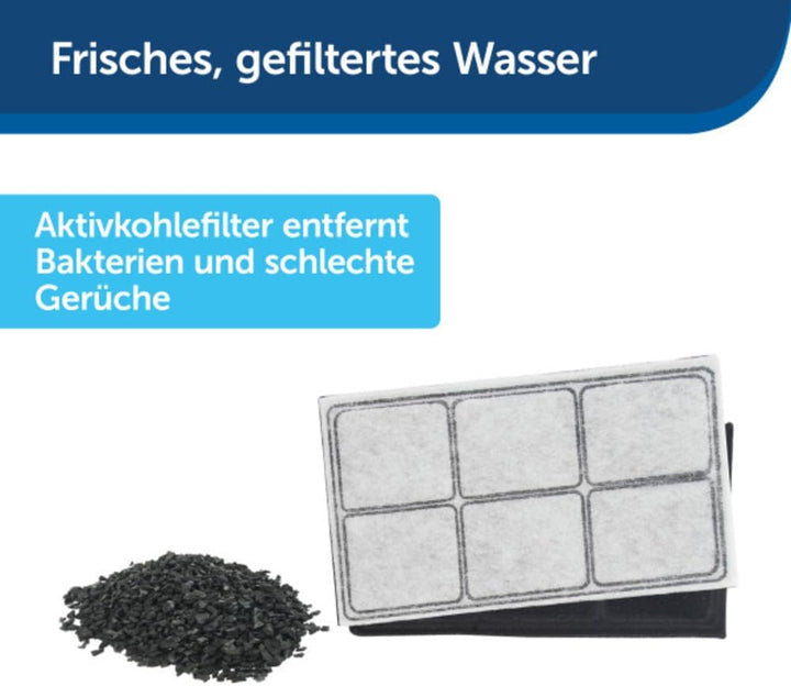 PetSafe - Drinkwell Platinum Wasserbrunnen für Hunde und Katzen, 5 l, Wasserspender für Haustiere, e