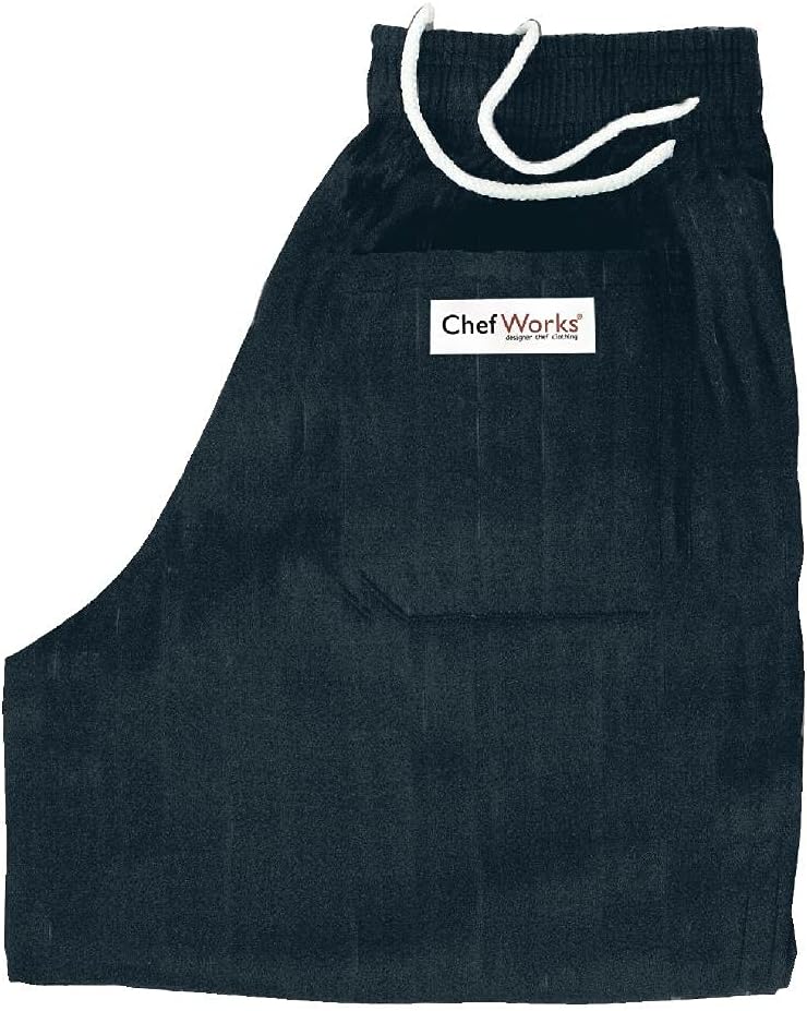 Chef Works A029 Easyfit Hose, Schwarz, S