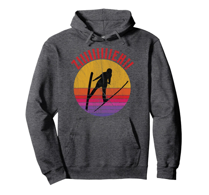 Skispringer Figur Skispringen ZIEH Wintersport Skifliegen Pullover Hoodie