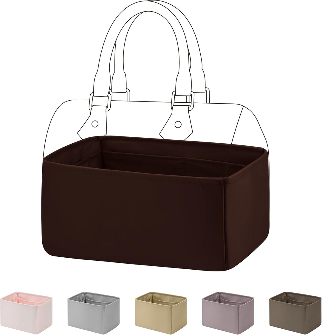 DGAZ Handtaschen Organizer Einsatz, Seide Handtaschenorganisator für LV Speedy Nano/20/25/30/35/40/4
