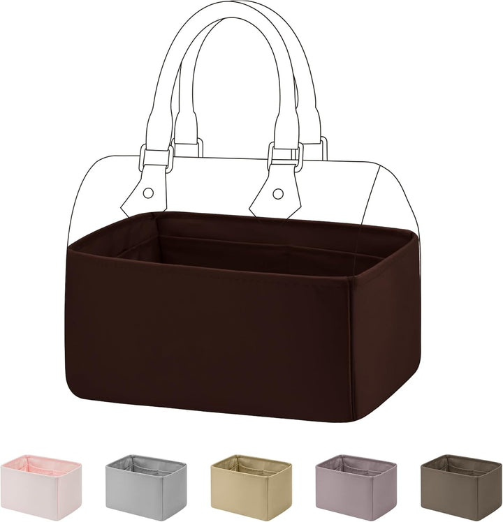 DGAZ Handtaschen Organizer Einsatz, Seide Handtaschenorganisator für LV Speedy Nano/20/25/30/35/40/4