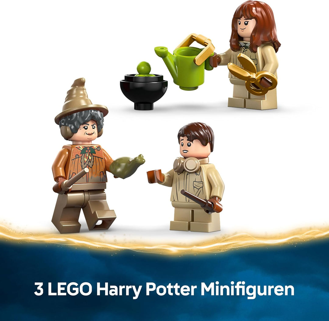 LEGO Harry Potter Schloss Hogwarts: Kräuterkundeunterricht – Spielset mit Neville Longbottom, Hermin
