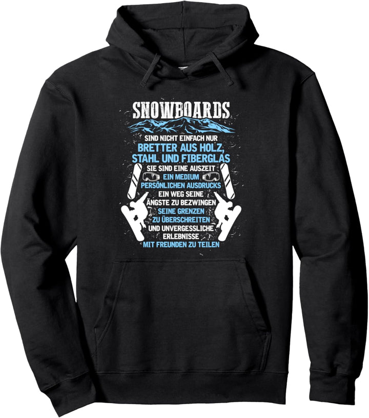 Snowboarden ist Lebenseinstellung - Fun Snowboarder Pullover Hoodie