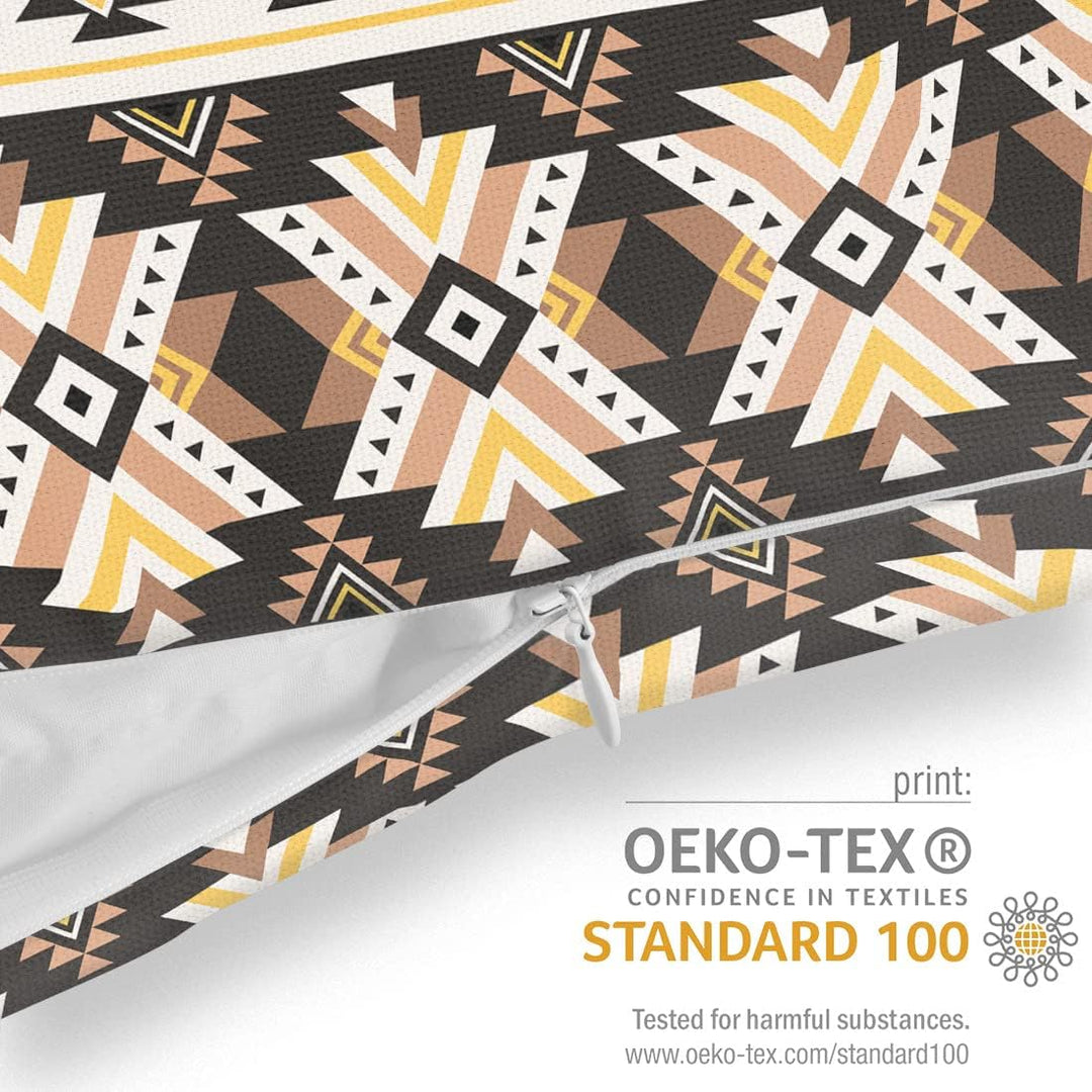 VOID Azteken Ethno Muster Kissenbezug Kissenhülle Sofakissen Kissen Deko Outdoor-Kissen Dekokissen,